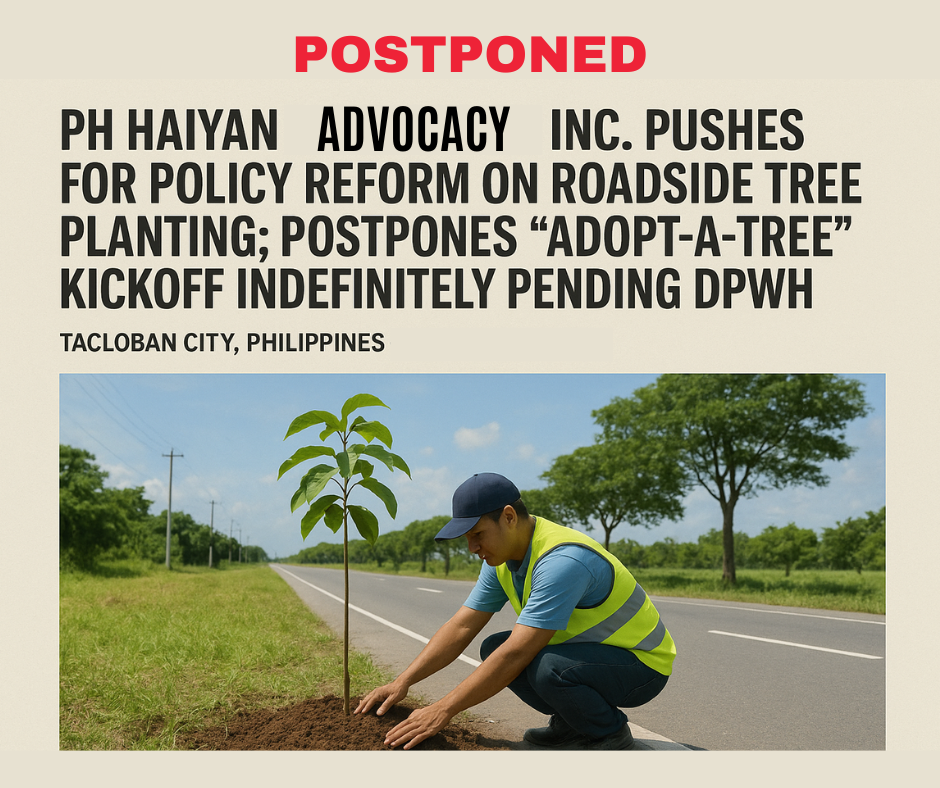 PH Haiyan Advocacy Inc. Pushes for Policy Reform on Roadside Tree Planting
